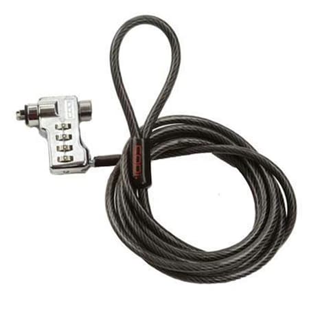 4 Digit Combination Cable Lock - Black